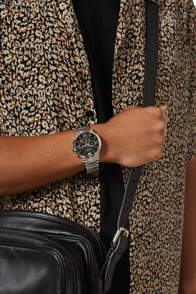 Giovanni 43mm Chrono Quartz Watch, Stainless Steel